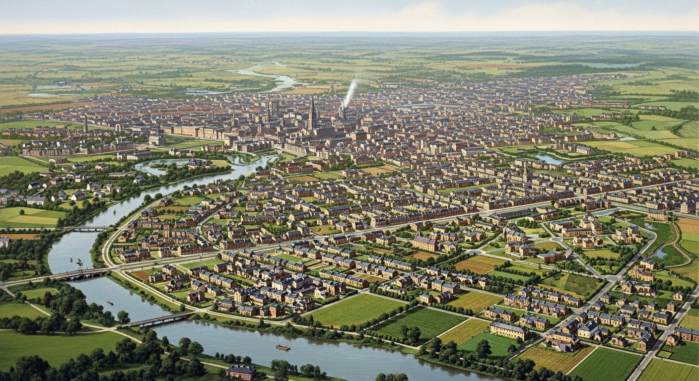 The Grid and the Garden City