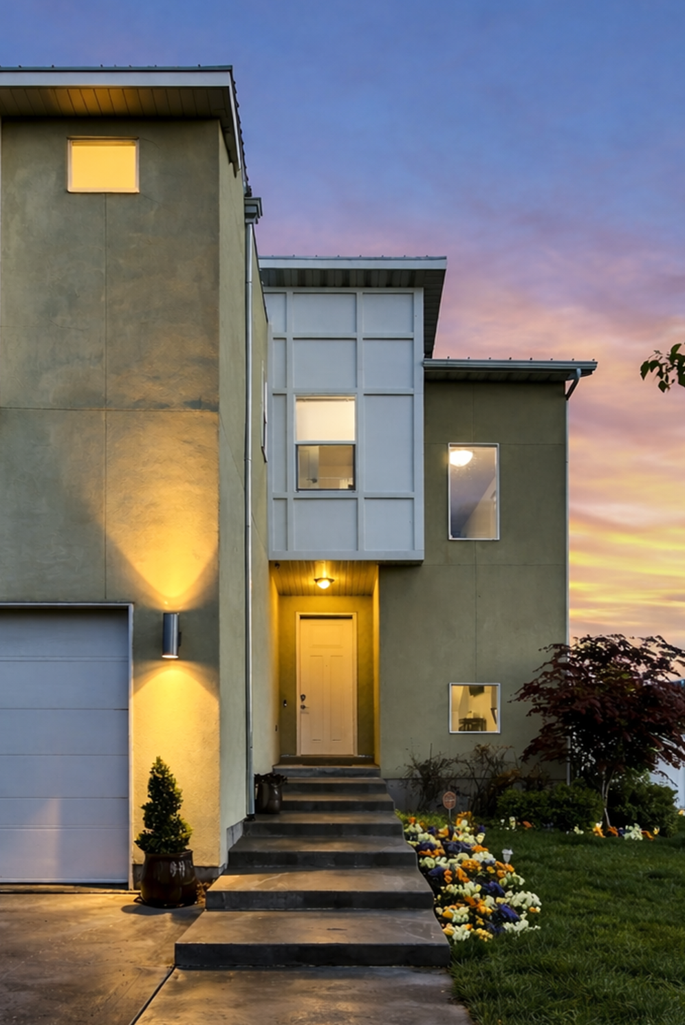 Modern passive house exterior